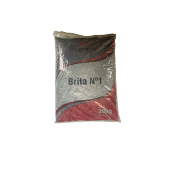 Pedra Britada Nº1 Ensacada 20kg Mapracon
